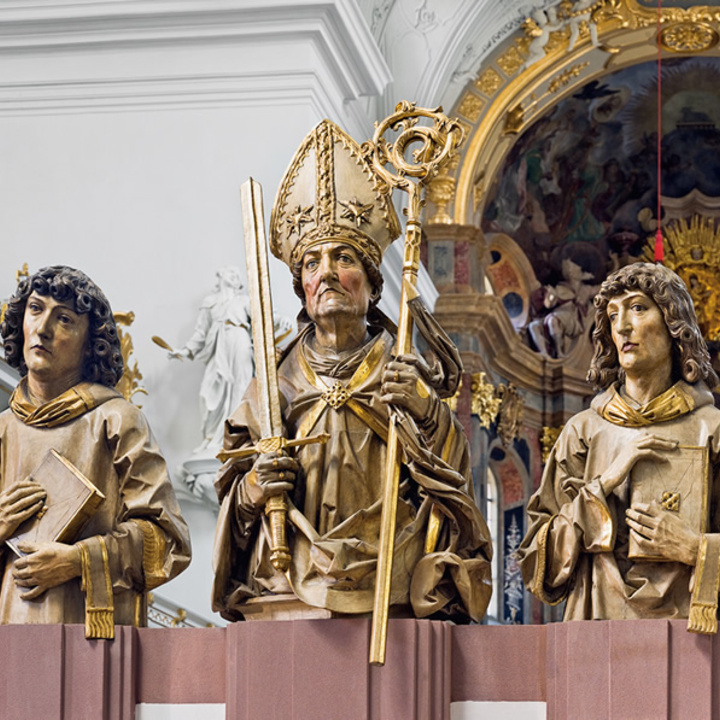 Abbildungen der Frankenapostel im Würzburger Neumünster