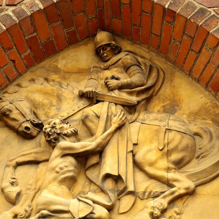 Relief des heiligen Martin