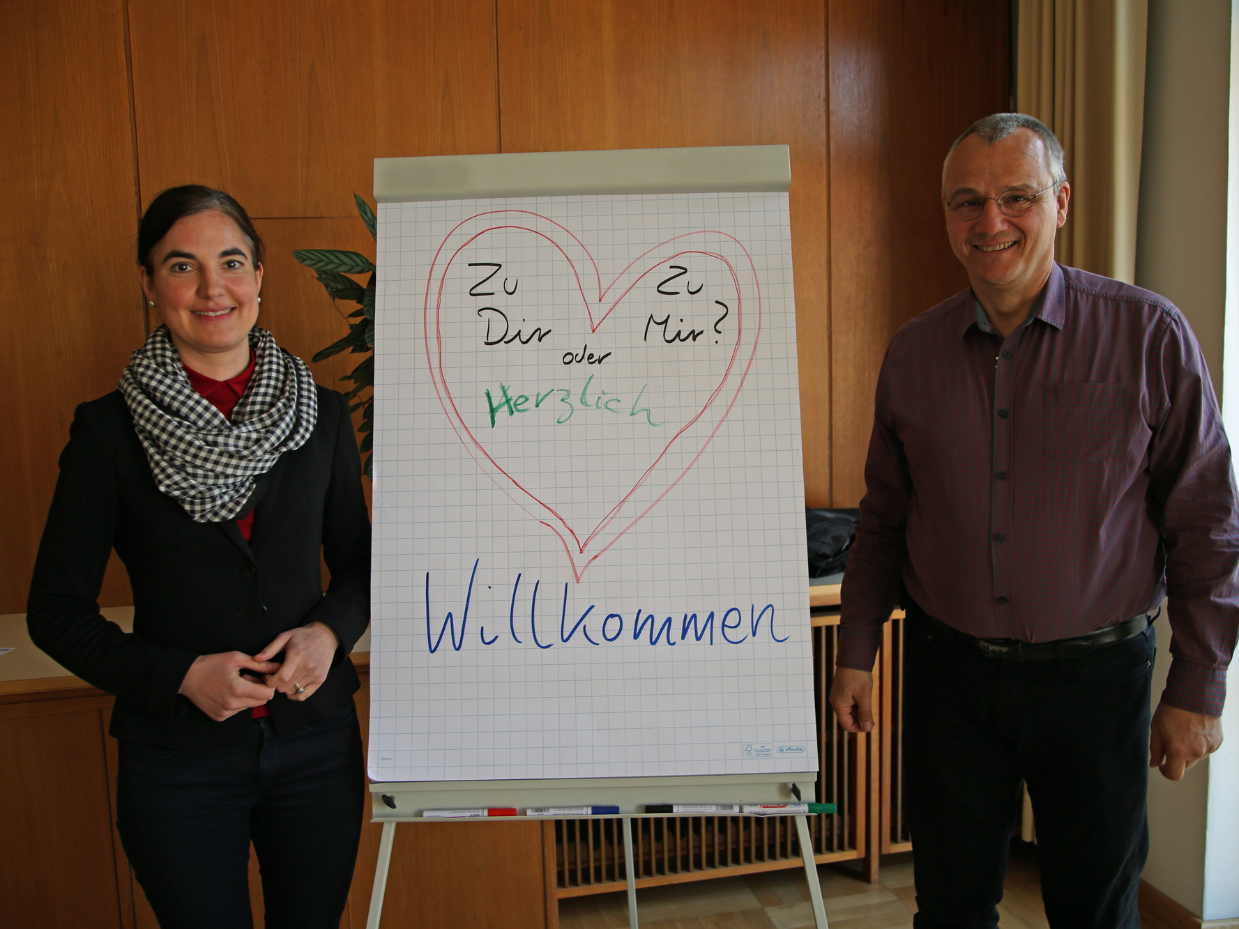 Melanie Jörg-Kluger und Frank Hofmann-Kasang leiten das Seminar für katholisch-evangelische Paare.