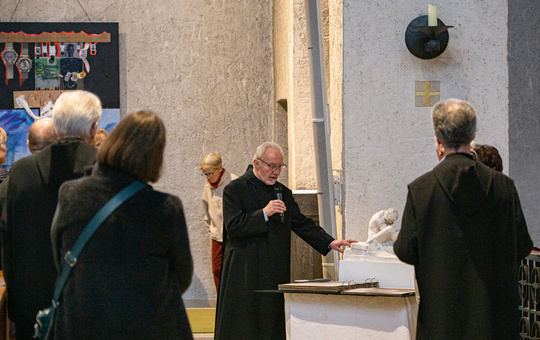 Eröffnung der Passionsausstellung in Münsterschwarzach