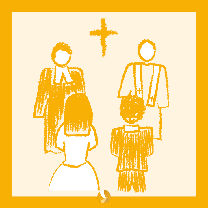 Eine Trauung mit einem evangelischen und katholischen Geistlichen